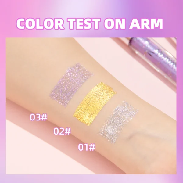 QIBEST 3 Colors Diamond Glitter Mascara Long Lasting Makeup 3D Volume Eyelashes Curling Shimmer Mascara Eye Lash Female Cosmetic - Image 6