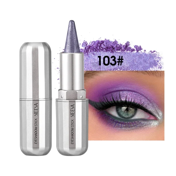 HOT Waterproof Eyeshadow Sticks Highlight Long Lasting High Pigmented Shimmer Glitter And Matte Eyeshadow Lip Pencil Crayon - Image 6