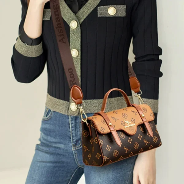 Luxury Designer Hand Bags for Women Small Casual Tote Women's Leather Bag Fashion Wide Shoulder Crossbody Bag Sac A Main 2024 - Image 3
