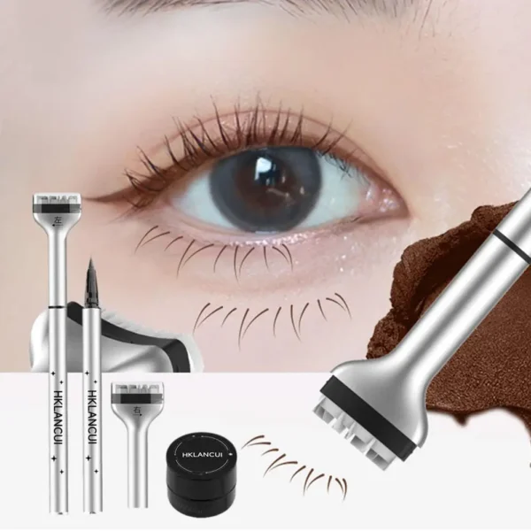 Eyelash Seal DIY Lower Lash Extension Stamp Silicone Makeup Tool For Beginner Convenient Natural Lower Eyelash Artifact Eyeliner - Image 4