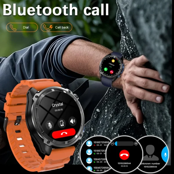 GPS Six Satellites Smart Watch Sport Men IP69K Waterproof Swim Trackr Bluetooth call 860Mah Smartwatch Woman Bracelet For Xiaomi - Image 4