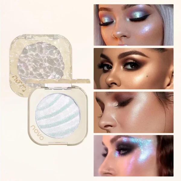 Highlighter Palette- Silky Texture, Boosts Complexion, Creates a 3D Contour, Natural Radiance Makeup, Suitable for All Skin Tone