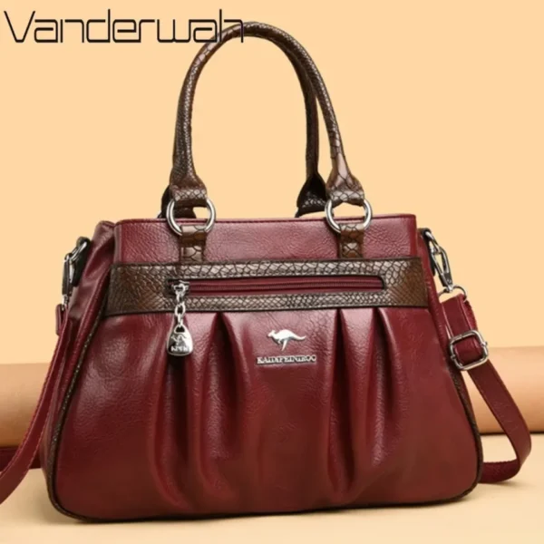 Three Layers Luxury Casual Tote Women Bag High Quality Pu Leather Ladies Hand Bags for Women Big Shoulder Crossbody Bags Sac New