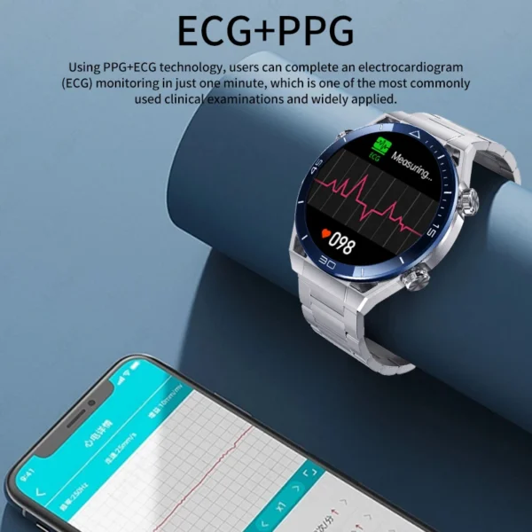 DT UltraMate Smart Watch Men 1.5 inch 454*454 Screen Voice Bluetooth Call Watches NFC ECG+PPG Compass IP68 Waterproof smartwatch - Image 2