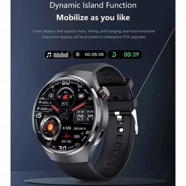 2025 New For HUAWEI GPS Sports smartwatch Men 1.53 AMOLED Screen Compass Altimeter Heart rate BP NFC Bluetooth Call Smart Watch - Image 5