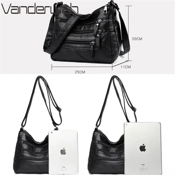 2024 Women Shoulder Bag Leather Luxury Handbags Women's Bags Designer Shoulder Crossbody Bag Female Fashion Female for Ladies - Image 3