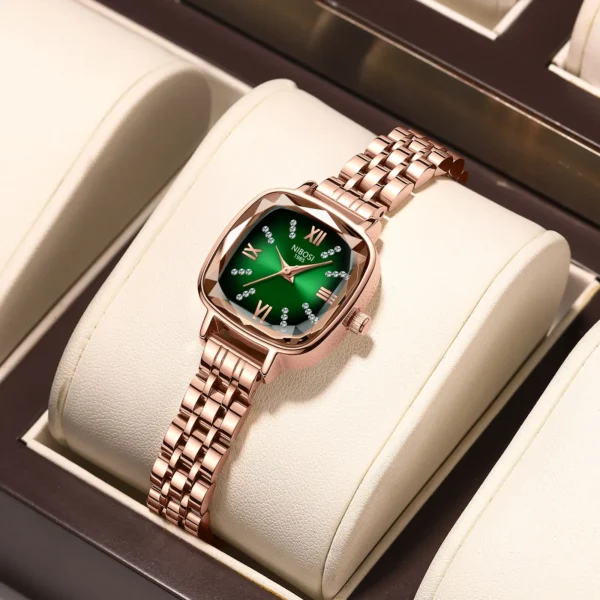 NIBOSI Top Elegant Women Wristwatch Waterproof Date Ladies Watch Stainless Steel Rectangle Quartz Women's Watches Female Reloj - Image 3