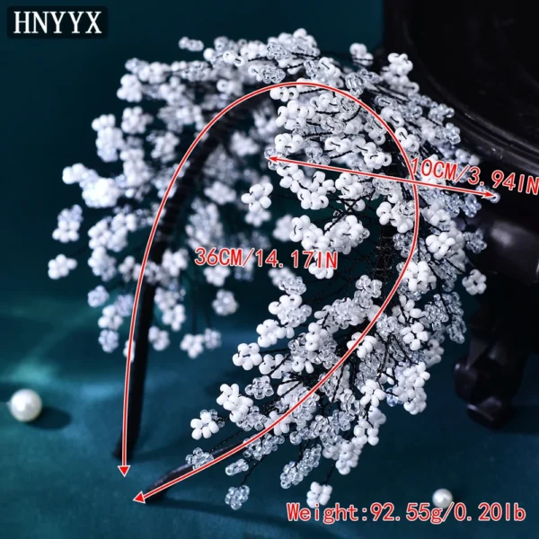HNYYX Luxury Crystal Headband Sparkling Wedding Hair Jewelry Fashion Headwear Elegant Headdress Rhinestone Hair Piece A86 - Image 6