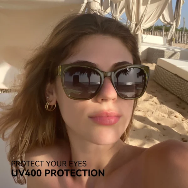 ZENOTTIC Fashion Original Thick Butterfly Frame Polarized Sunglasses for Women Chunky Uv400 Protection Shade Cat Eye Sun Glasses - Image 4