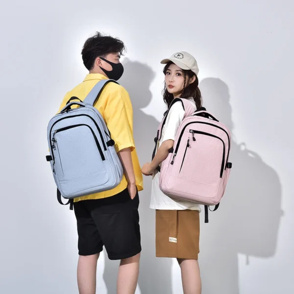 Men And Women 15.6 inch Large-capacity Leisure Backpack, Simple And Fashionable Computer Backpack, Travel Backpack ﻿ - Image 5
