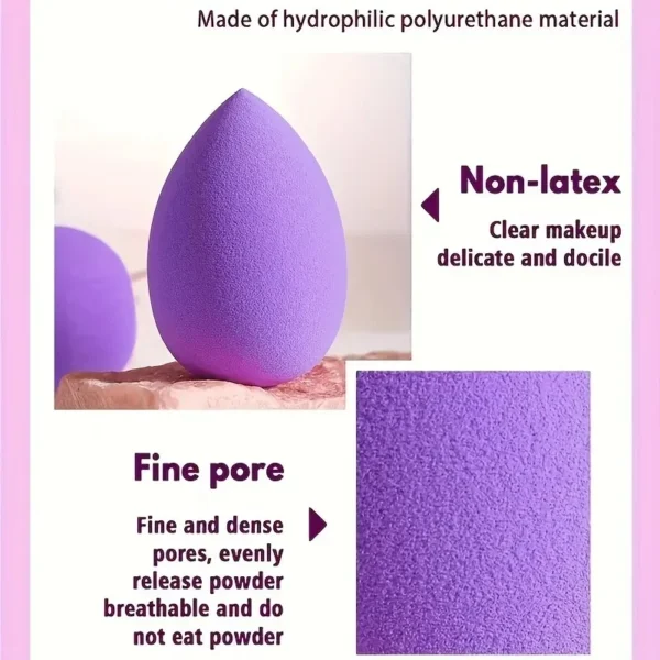 12Pcs Professional Makeup Sponge Set - Soft, Gentle, Multi-Purpose Tools for Perfect Foundation, Powder and Blush Application - Image 3