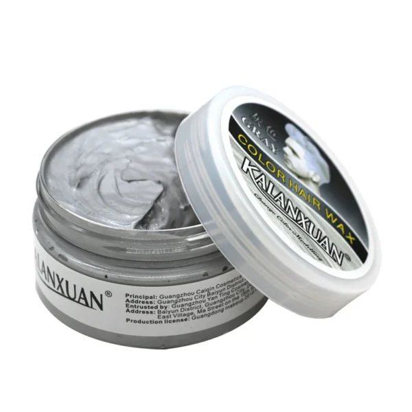 Hair Colors 9 Color Wax Dye Temporary Molding Paste 8 Color Blue Burgundy Grandma Gray Green Hairs Dye Wax Mud Styling Pomade - Image 6