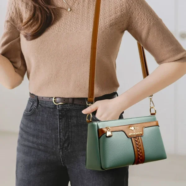 New High Quality Leather Shoulder Messenger Sac Fashion Brand Croosbody Bags Women Bags Luxury Designer Purses Shoulder Bags Sac - Image 3