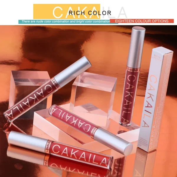 18 Color Lipstick Matte Non-stick Cup Waterproof Lip Gloss - Image 3