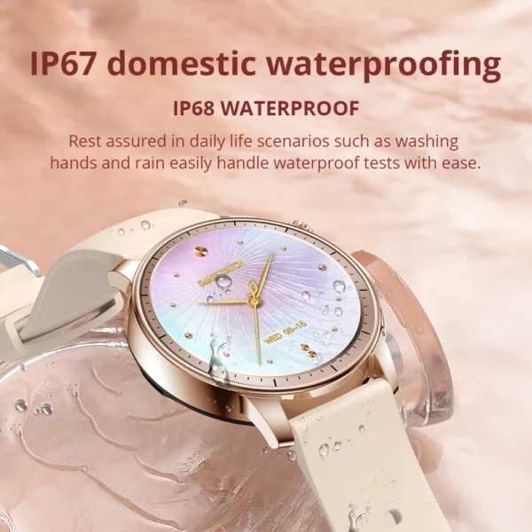 COLMI V65 Smartwatch Women 1.32 inch AMOLED Bluetooth Call Smart Watch Custom Dial Watches Heart Rate Tracker For Android iOS - Image 8