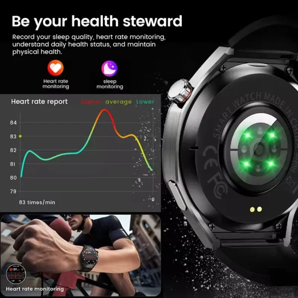 New Huawei WATCH GT 5 Pro Men Smartwatch NFC Sensing Compass Advanced Sports Smart Watch Sunflower GPS System Fashion Watch Gift - Image 2