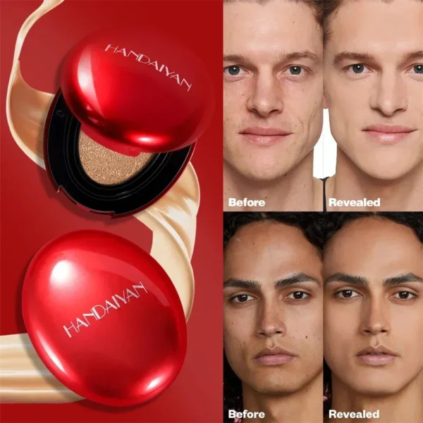 Air Cushion Foundation Light Natural Moisturizing Concealer Whitening Oil-control Women Base Long-lasting Makeup Korean Cosmetic - Image 3