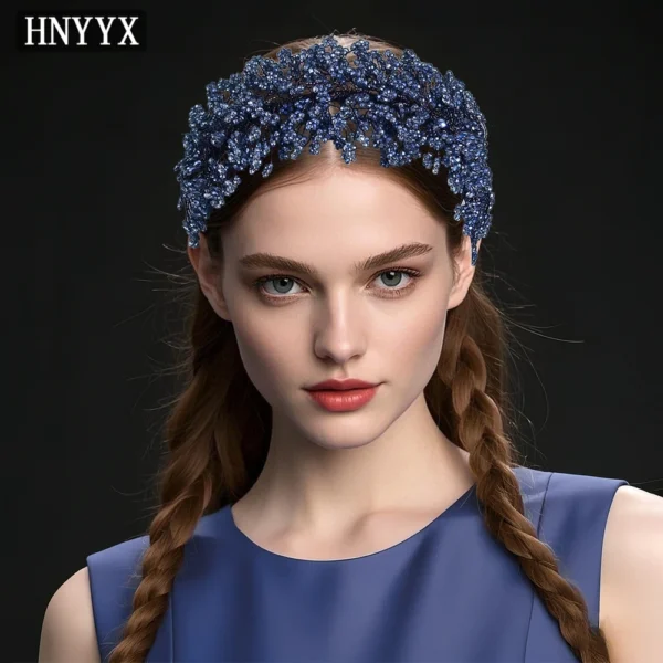 HNYYX Luxury Crystal Headband Sparkling Wedding Hair Jewelry Fashion Headwear Elegant Headdress Rhinestone Hair Piece A86 - Image 5