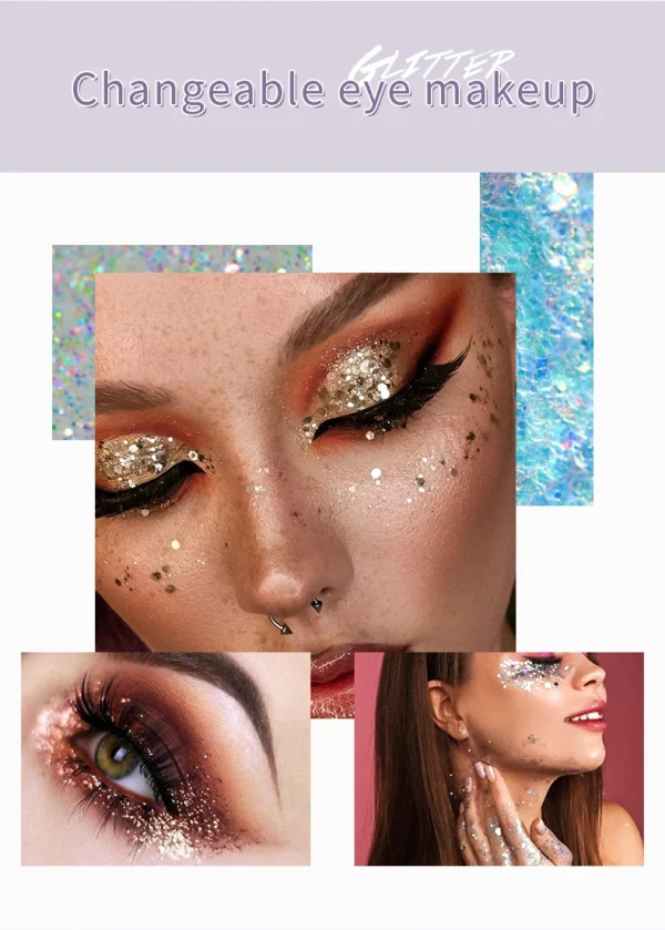 1 pcs Pudaier monochrome eyeshadow,Glitter eyeshadow - perfect for party, stage makeup, everyday - Image 5