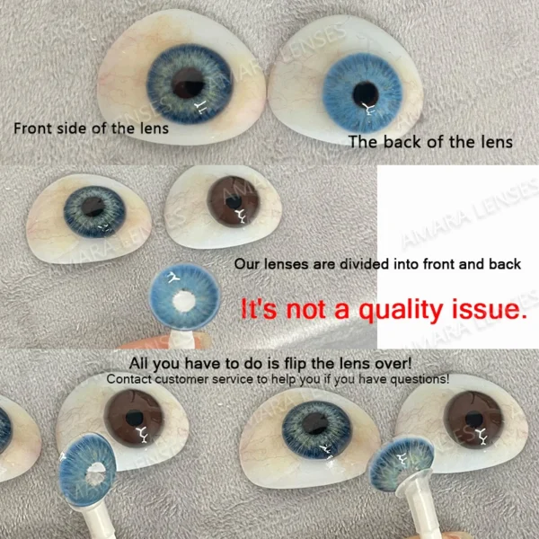 AMARA 1Pair Myopia Lenses Colored Contact Lenses for Eyes Lenses With Diopters Prescription Fashion Lenses Gray Eyes Lens Yearly - Image 6