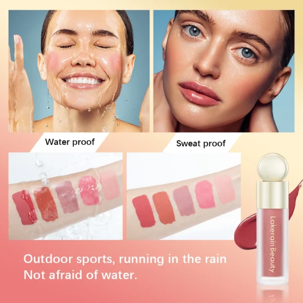 Blush Liquid Blusher Real Makeup Blush Matte Palette Blusher Cosmetics Products Liquid Cream Stick Pink Face raremakeup Beauty - Image 4