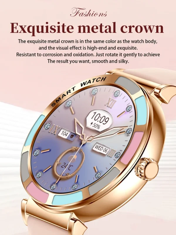 Time Owner Smart Watch 2025 Woman Bluetooth Call Watch Health Monitoring AI Voice Exercise Fitness Tracker Ladies smartwatch - Image 3