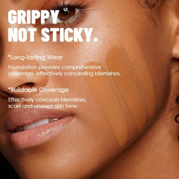 PECOLOVERS Matte Finish Liquid Foundation - Oil-Control, Waterproof, Full Coverage Concealer for All Skin Tones - Image 3