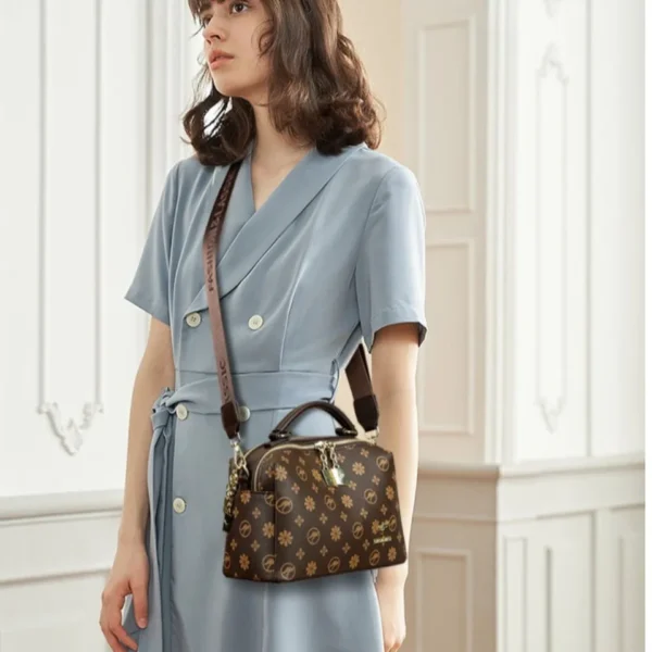 Genuine Luxury Women Handbags and Purses Brand Designer Crossbody Bags High Quality Printed Leather Shoulder Messenger Bag Totes - Image 3