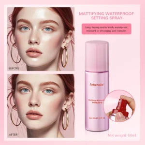 Long-Lasting Setting Spray Glossy Matte Base Makeup Oil Control Waterproof Moisturizing Make-up Fixer Spray for All Skin Style