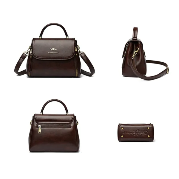 Women's Soft Leather Top-Handle Bags Luxury Design Shoulder Messenger Bags High Quality Handbags and Purses Commuting Sac a Main - Image 5