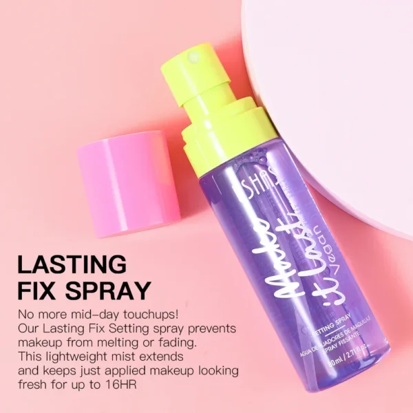 USHAS 80ml Setting Spray Waterproof, Moisturizing Oil-Control & Hydrating Long-Lasting Makeup Fixer - Image 2