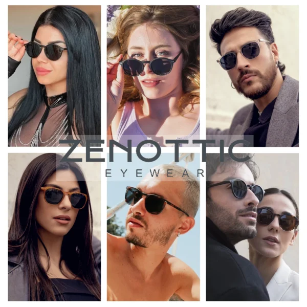 ZENOTTIC Retro Small Round Polarized Sunglasses Men Women Lightweight Vintage UV400 Polarized Lenses Fashion Shades - Image 2