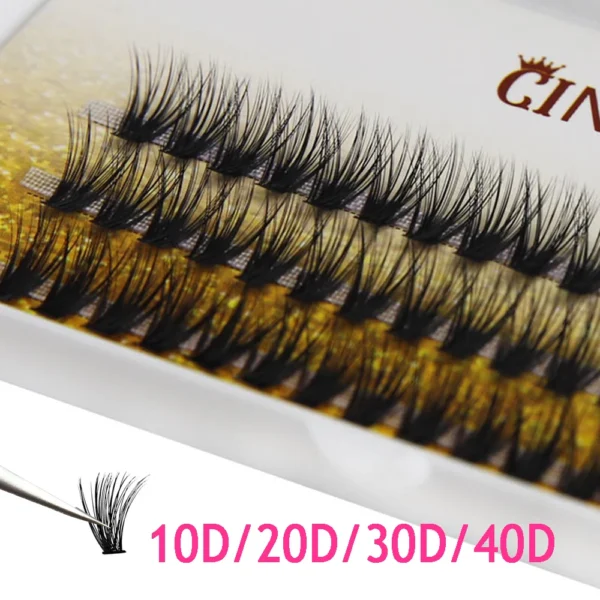 60 Bundles Individual Cluster Eyelash Ready Made Volume Fan Lash Bunches Makeup Tools Drop Ship - Image 6