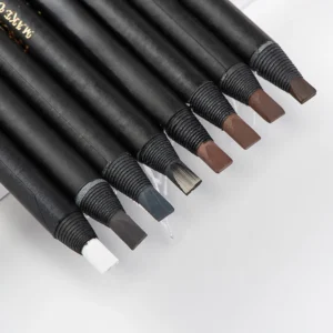 6/12pcs/Box Waterproof Eyebrow Pencil Pull Cord Peel-off Brow for Marking Outlining Tattoo Eyebrow Permanent Makeup Tools