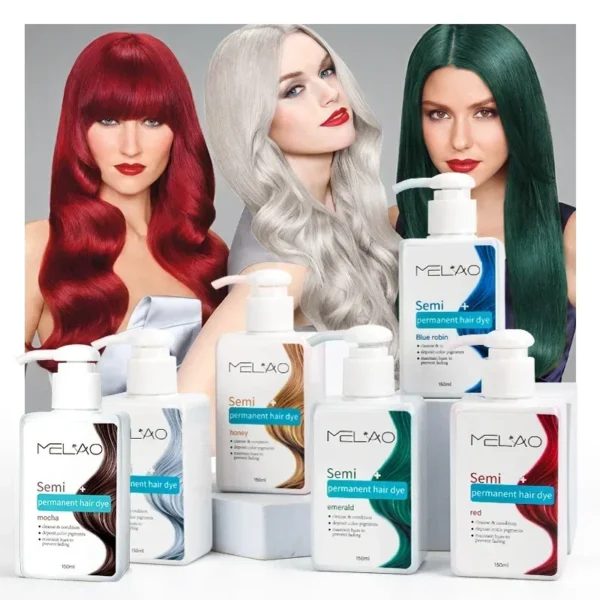 150ml Permanent Hair Shampoo Organic Natural Fast Hairs Dye for Men Women Hair Dye Herbal Brown Purple Hair Dye Shampoo - Image 2