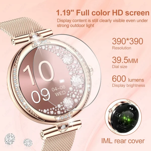 LIGE Smart Watch Women Bluetooth Call HeartRate Blood Pressure Monitoring Smartwatches Waterproof Men Smartwatch For IOS Android - Image 5