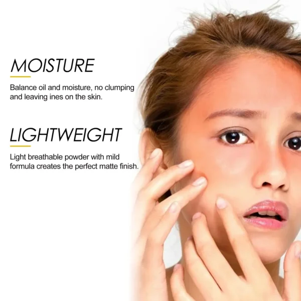 EELHOE Finishing Powder Makeup Oil Control Waterproof Long Lasting Matte Pa++ Spf 50 for Face Sun Protection Powder Cosmetic 8g - Image 5