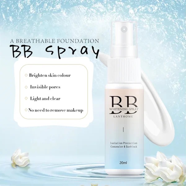 BB Whitening Spray Skin Brightening Moisturizing BB Cream Face Foundation Nourishing Skin Care Beauty Cosmetics - Image 3