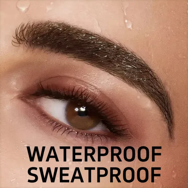 3D Dye Eyebrow Pencil Hairling Anti-smudge Waterproof Long Lasting Black Brown Large Brush Natural Wild Eyebrow Enhancers Cream - Image 2