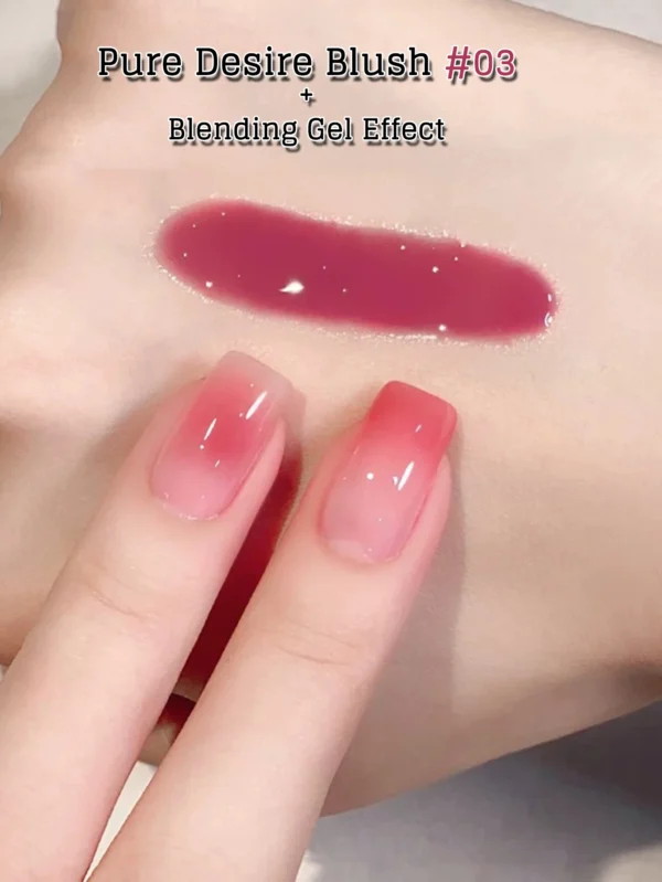 MIANEL 1-24pcs 12ML Pure Desire Blush Jelly Gel Nail Polish Whitening Ice-clear Nude Nail Polish Pink Nails Summer Nails