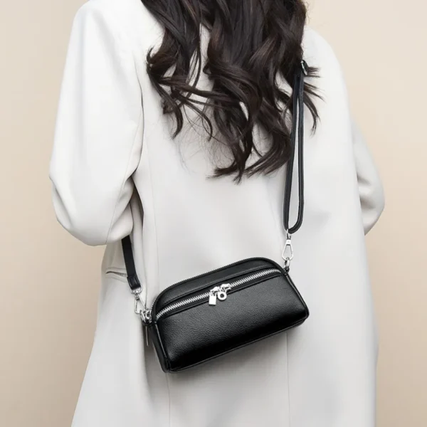 Two-layer Shoulder Mobile Phone Bags for Women Mom 2025 Purses Mother's Crossbody Small Clutch Coin Bag Sac A Main - Image 2