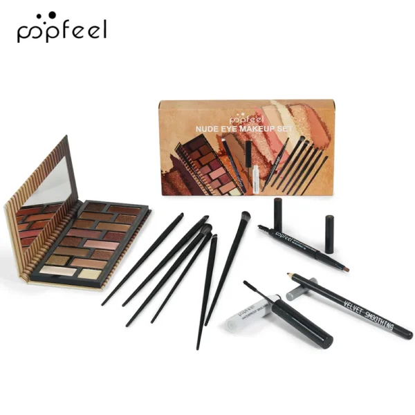 Makeup Kit For Eye Women Cosmetics Set Travel Eyeshadow Eyebrow Pencil Eyeliner Mascara Makeup Brush Eye Korean Beauty Full Kit - Image 4