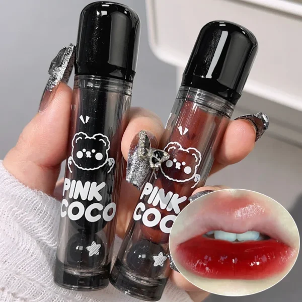 Dark Black Mirror Water Lip Gloss Moisturizing Juice Glass Tea Brown Red Lipsticks Lasting Non-stick Cup Korean Makeup Cosmetics - Image 3