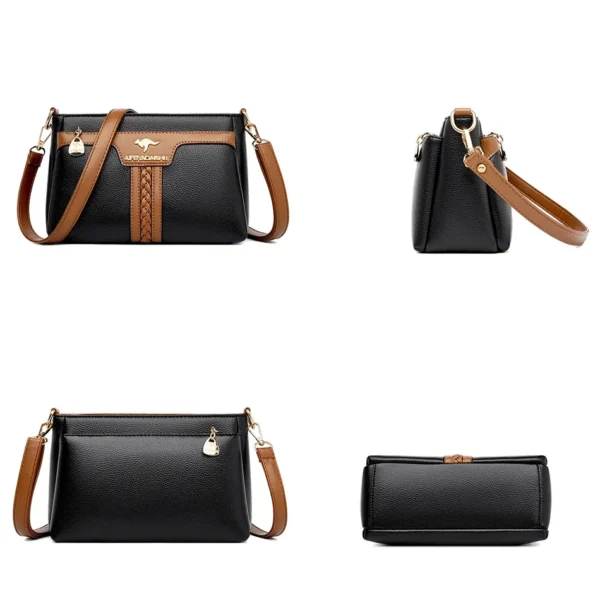 New High Quality Leather Shoulder Messenger Sac Fashion Brand Croosbody Bags Women Bags Luxury Designer Purses Shoulder Bags Sac - Image 5
