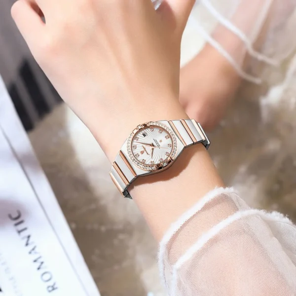 POEDAGAR Luxury Woman Wristwatch Waterproof Luminous Date Stainless Steel Watch For Ladies High Quality Quartz Women Watches+box - Image 5