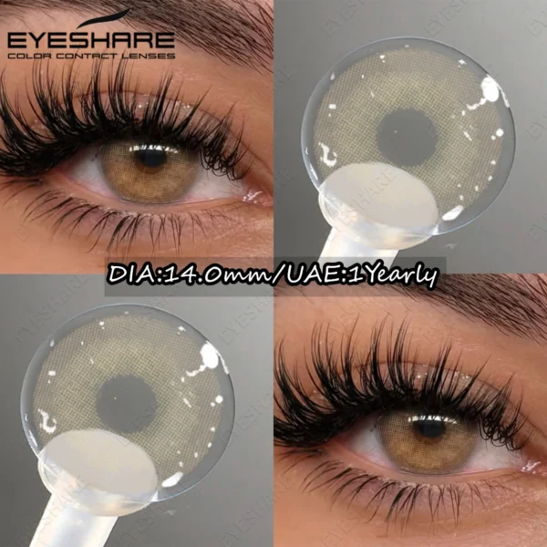 EYESHARE Natural Brown Lenses Eyes Colored Cosmetic Contact Lens Blue Gray Eye Lens Green Eyes Contacts Yearly Beauty Pupils - Image 2