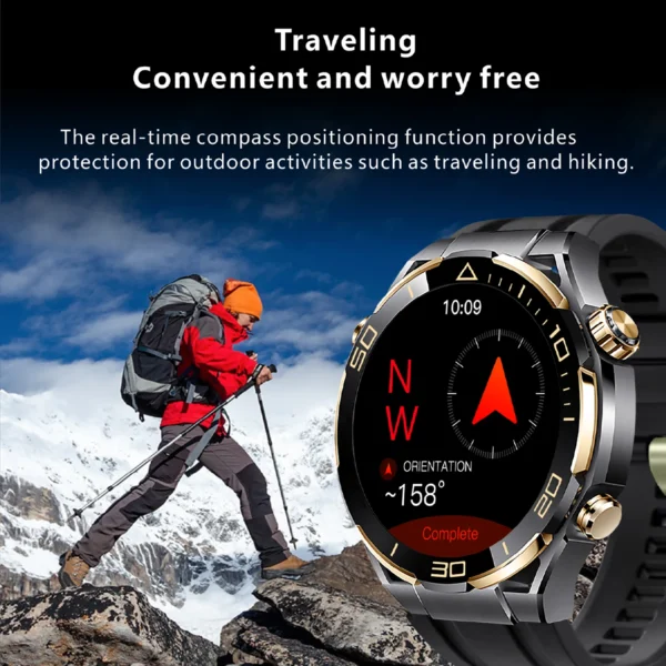 New Watch Ultimate Luxury Smart Watch Men's 480*480 HD Screen Outdoor Sports SmartWatch 4GB RAM GPS NFC Compass 2025 New Watch - Image 4