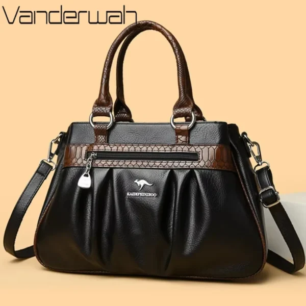 Three Layers Luxury Casual Tote Women Bag High Quality Pu Leather Ladies Hand Bags for Women Big Shoulder Crossbody Bags Sac New - Image 3