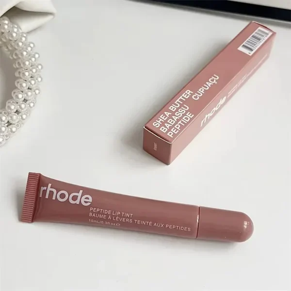 Rhode Makeup Lipstick Phone Case Moisturizer Lip Gloss Lines Lasting Nourishing Ins Salty Tan Raspberry Toast Espresso with Box - Image 6