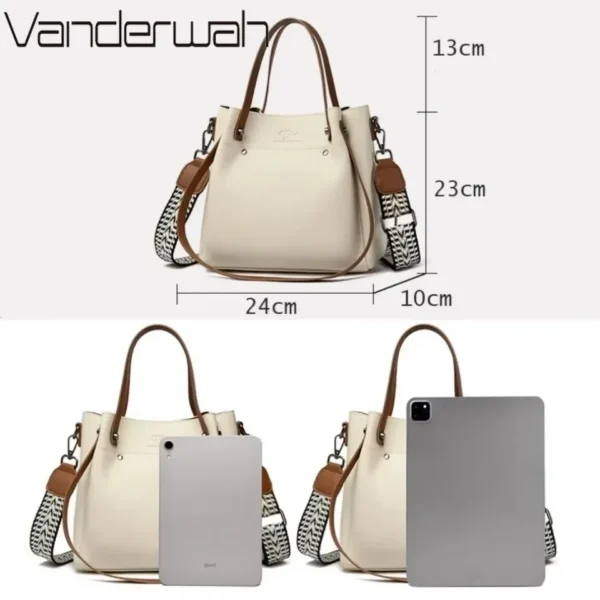High Quality Pu Leather Shoulder Crossbody Bags for Women 2025 Luxury Handbags Women Bags Large Capacity Tote Messenger Bag - Image 4